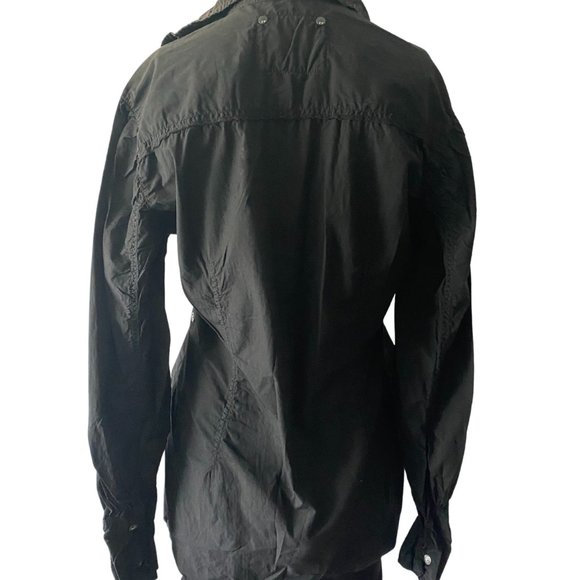 Free People Tuxedo Style Button-Down Size 10 Shirt - Picture 3 of 8